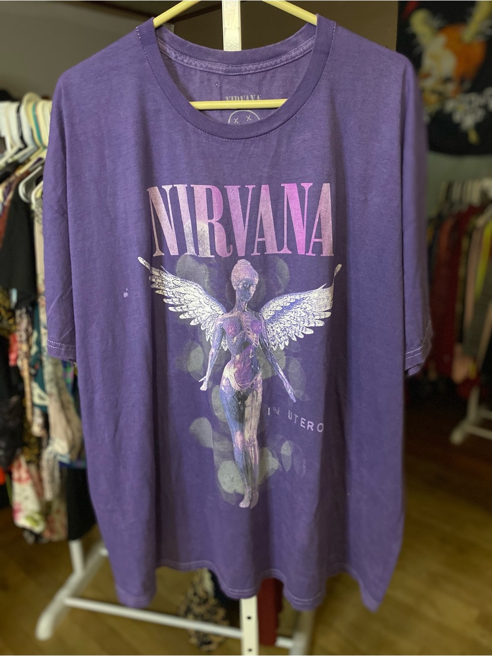 NIRVANA Purple In Utero Graphic Tee